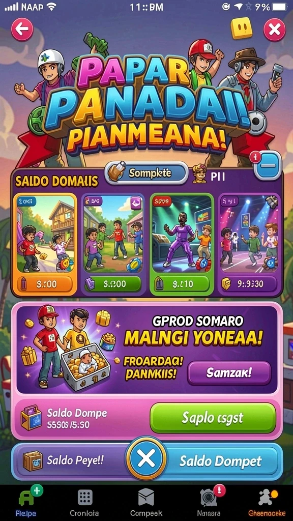 Tangkapan layar menampilkan karakter utama dalam aksi.