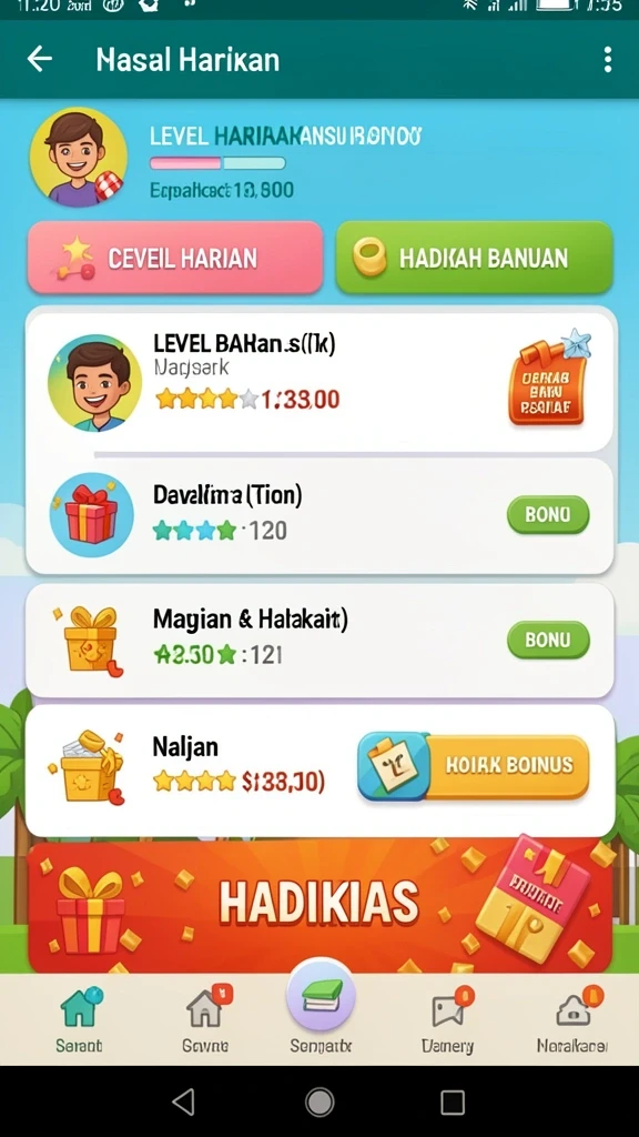 Mode kompetitif yang seru bersama teman-teman.