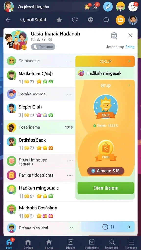 Tampilan antarmuka yang modern dan menarik.