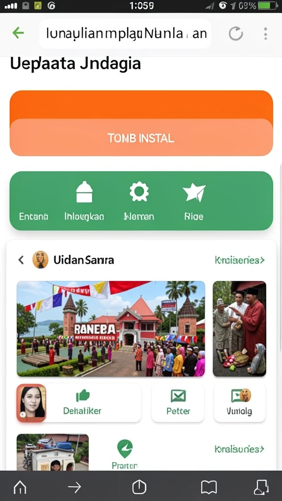 Tampilan utama AGENHOKI yang menarik dan intuitif.