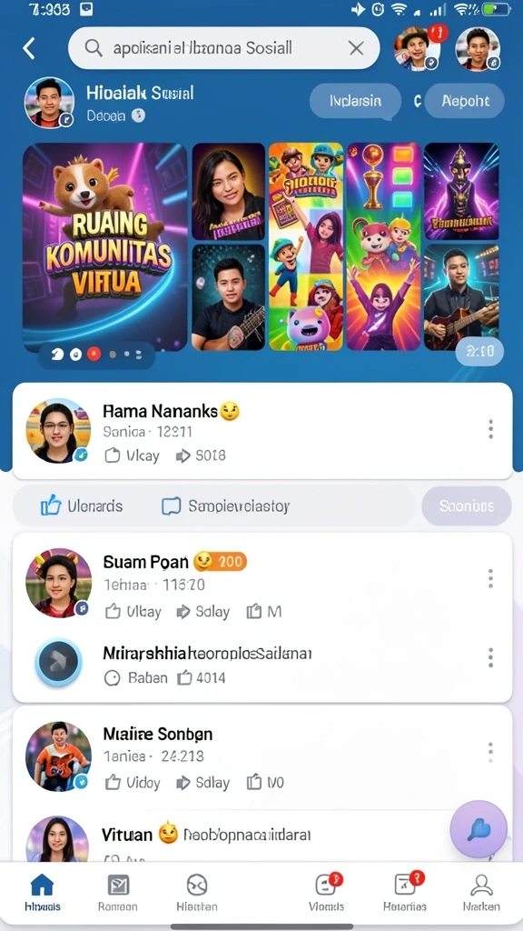 Layar menampilkan grafis yang memukau dari karakter dalam D200M.