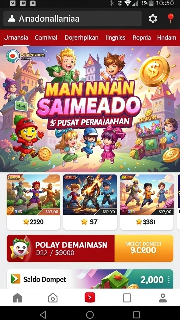 Screenshot pertama menunjukkan tampilan awal game GGR777.