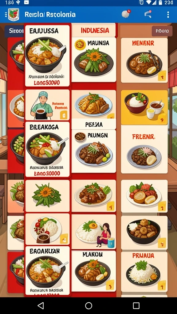 Beragam pilihan permainan yang dapat dimainkan.