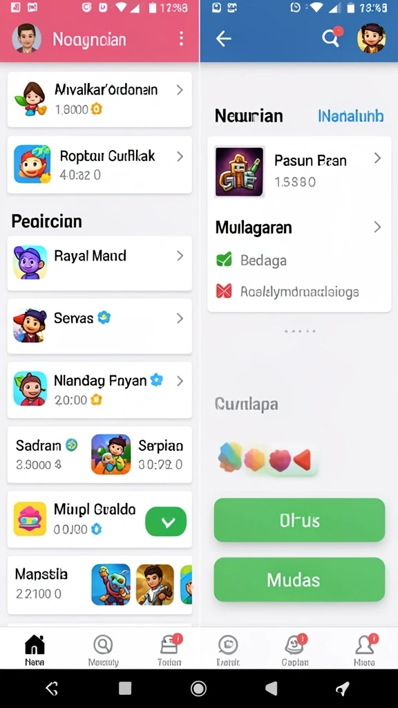 Berbagai pilihan game menarik untuk semua kalangan.