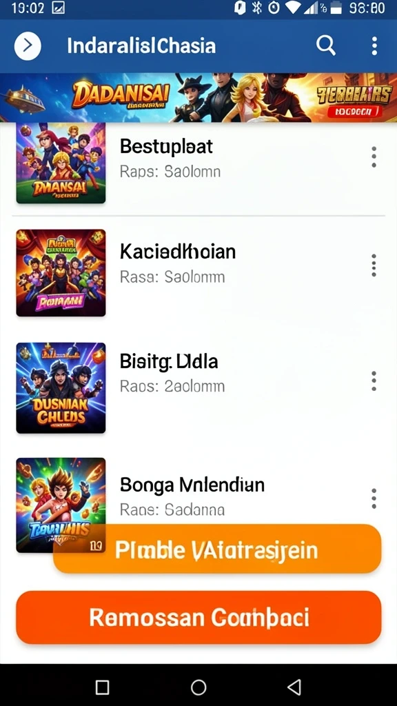 Screenshot menunjukkan grafis menawan dalam permainan.