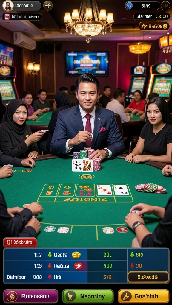 Tampilan level petualangan yang menawan.