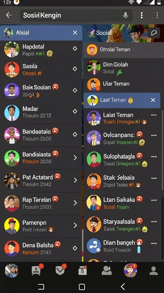 Visual yang dinamis dan suara yang menghibur.