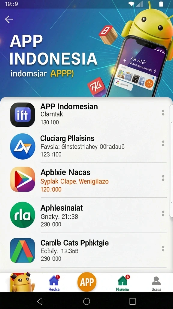 Tampilan menu utama yang menarik dan mudah dinavigasi.