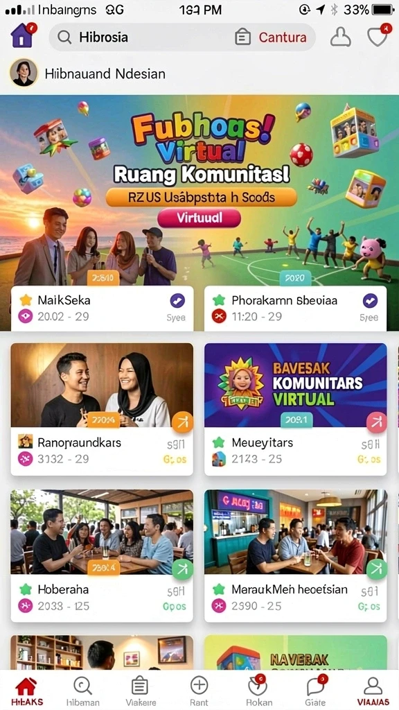 Tampilan antarmuka yang menarik dan user-friendly.