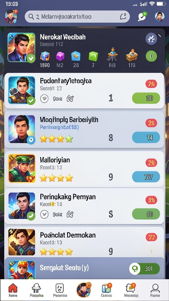 Tampilan awal permainan yang mengesankan.