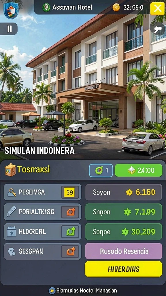 Tampilan grafis yang memukau dan berwarna-warni.