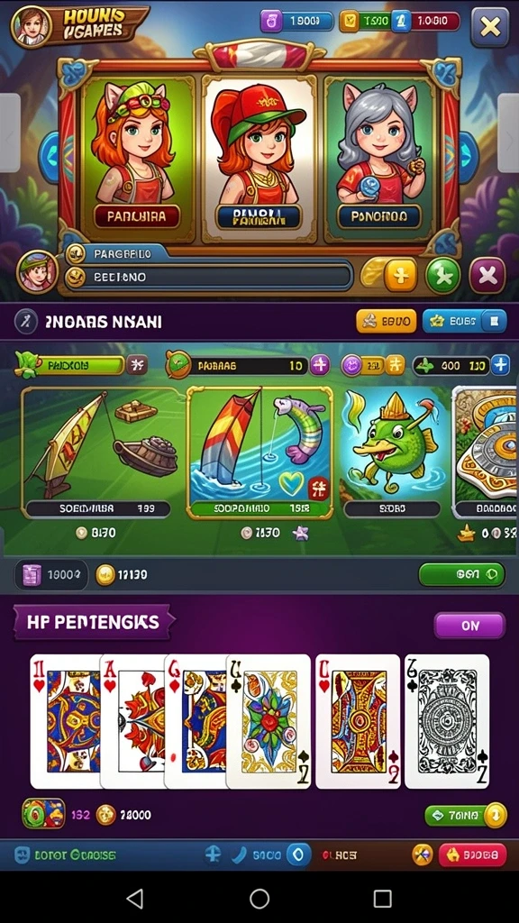 Tampilan grafis yang memukau dalam game.